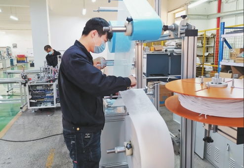 我省科技企業成功研發并交付全自動口罩機生產線，網絡科技研發助力抗疫生產